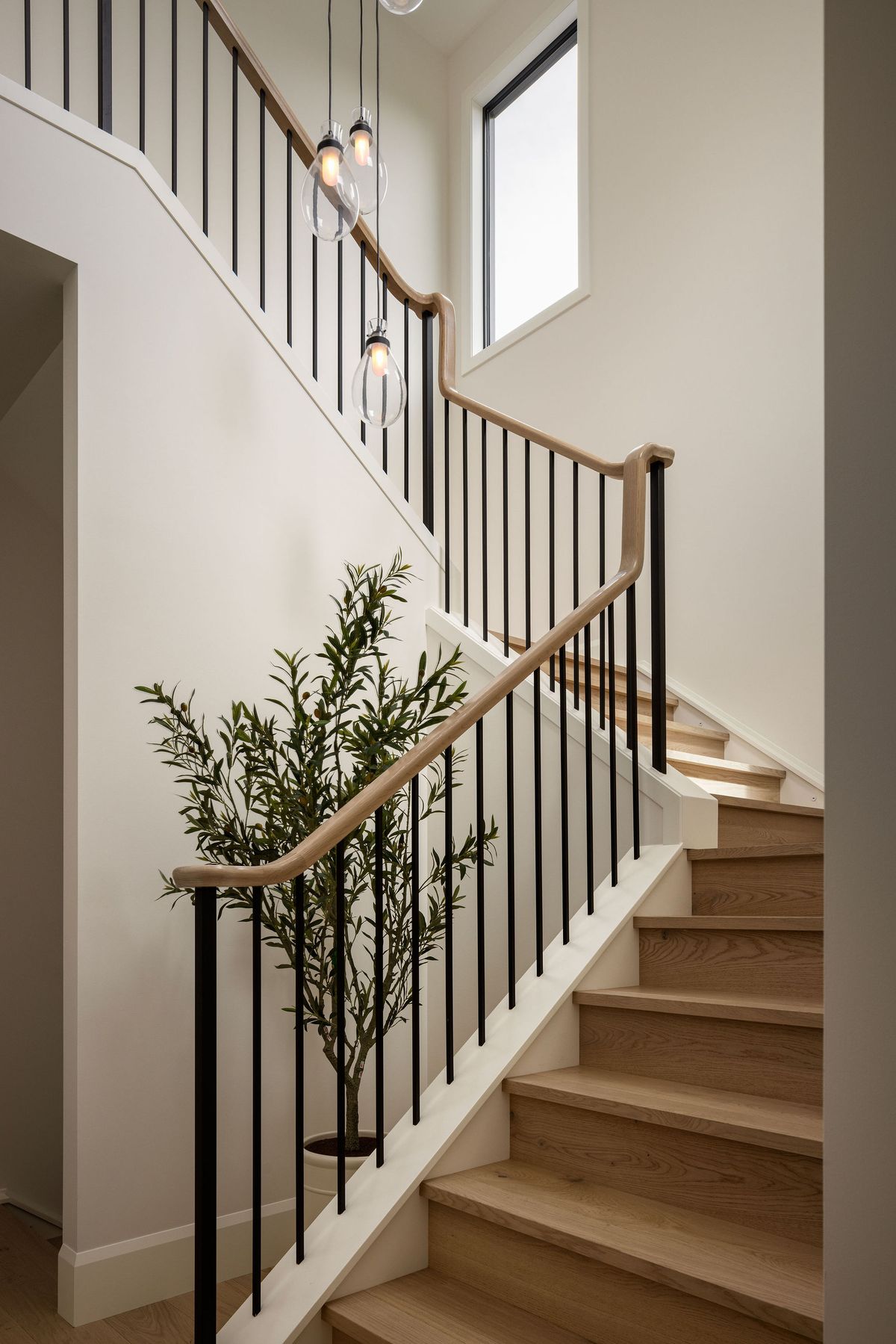 Residential interior — custom staircase detail